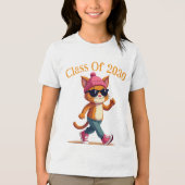 Personalisierte Klasse von 2030 Tri-Blend Shirt (Vorderseite)