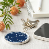 Personalisierte Klassik Custom Golf Club Marine Schlüsselanhänger (Seite)