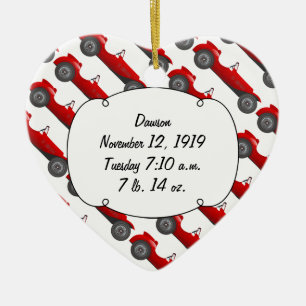 Personalisierte klassische Baby-Junge-Stat-Geschen Keramik Ornament
