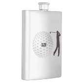 Personalisierte klassische Flasche für Golfspieler Flachmann (Rechts)