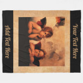 Personalisierte klassische himmlische Engel-Kunst Fleecedecke (Vorderseite (Horizontal))