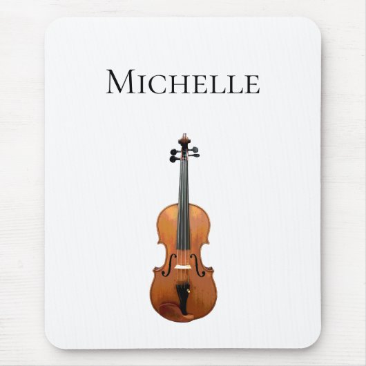 Personalisierte klassische Musical Violin Fiddle Mousepad (Vorne)