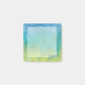 Personalisierte klassische Musikkomponisten Blue G Post-it Klebezettel (Vorderseite)