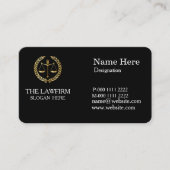 Personalisierte Klassische Rechtsanwaltskanzlei Visitenkarte (Vorderseite)