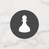 Personalisierte klassische Schachfiguren King Quee Konfetti (Klein Vorderseite)