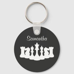 Personalisierte klassische Schachpartien Queen Sch Schlüsselanhänger