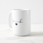 Personalisierte klassische Tasse, individuelle Nam Kaffeetasse (Vorderseite Links)