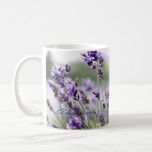 Personalisierte klassische Tasse mit Lavendel