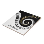 Personalisierte Klavier-Schlüssel-und Fliese (Seite)