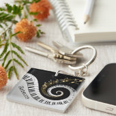 Personalisierte Klavier-Schlüssel und Schlüsselanhänger (Vorderseite rechts)