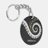 Personalisierte Klavier-Schlüssel und Schlüsselanhänger (Vorderseite links)