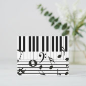 Personalisierte Klaviergeräte Postkarte (Stehend Vorderseite)