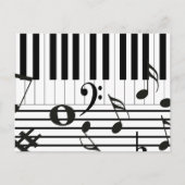 Personalisierte Klaviergeräte Postkarte (Vorderseite)