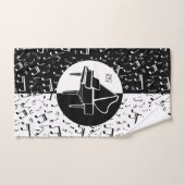 Personalisierte Klaviermusik Badhandtuch Set (Handtuch)