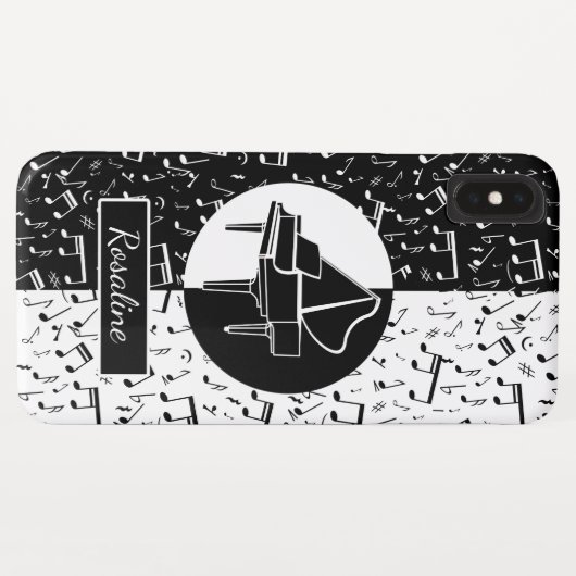 Personalisierte Klaviermusik Case-Mate iPhone Hülle (Rückseite (Horizontal))