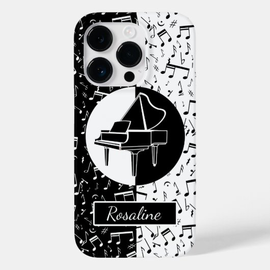 Personalisierte Klaviermusik Case-Mate iPhone Hülle (Rückseite)