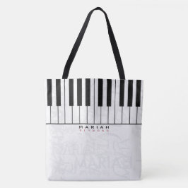 Personalisierte Klaviermusik Tasche