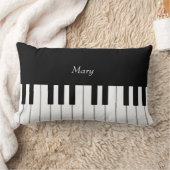 Personalisierte Klaviertastatur Lendenkissen (Decke)