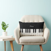 Personalisierte Klaviertastatur Lendenkissen (Stuhl )