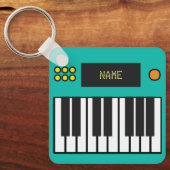 Personalisierte Klaviertasten Keyboard Schlüsselan Schlüsselanhänger (Vorderseite)