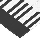 Personalisierte Klaviertasten Kurzer Tischläufer (Ecke)