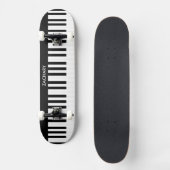 Personalisierte Klaviertasten Musikinstrument Skateboard (Vorderseite)