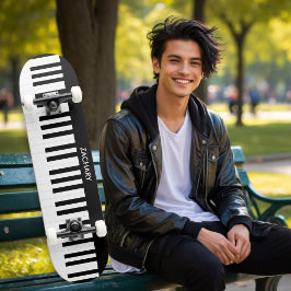 Personalisierte Klaviertasten Musikinstrument Skateboard