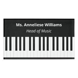 Personalisierte Klaviertasten Tastatur Musik Musik Namenschild