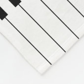 Personalisierte Klaviertasten und Diamanten Fleecedecke (Ecke)