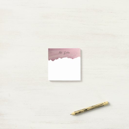 PERSONALISIERTE klebrige Anmerkungen des Post-it Klebezettel (Auf Schreibtisch)