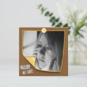 Personalisierte klebrige einladung (Stehend Vorderseite)