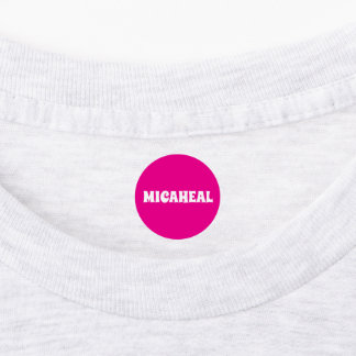 Personalisierte Kleidung mit Namen Etiketten
