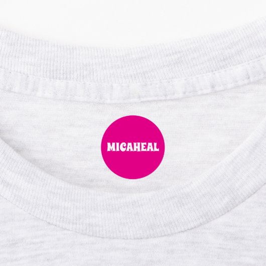 Personalisierte Kleidung mit Namen Etiketten (Befestigt)