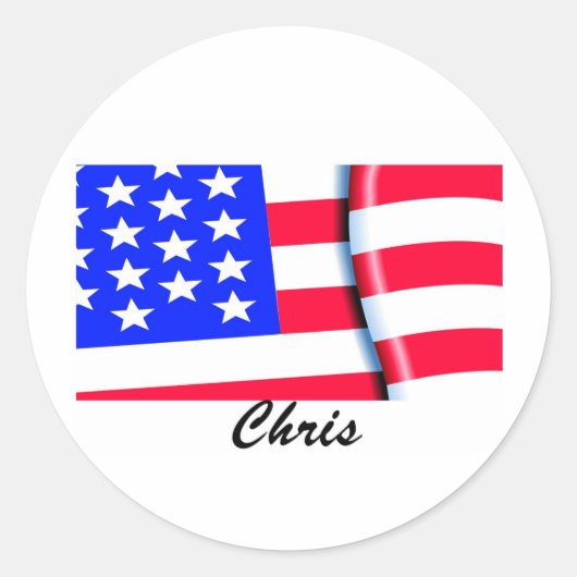 personalisierte Kleidung Runder Aufkleber (Vorderseite)