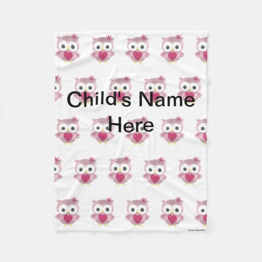 Personalisierte kleine fleecedecke (Vorderseite)