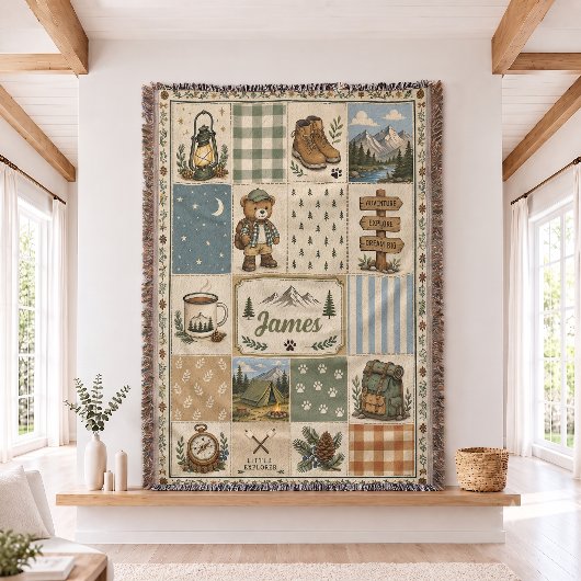 Personalisierte kleine Forscher-Webdecke Decke