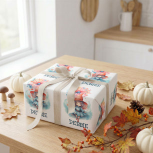 Personalisierte kleine Hexen-Halloween-Geschenkver Geschenkpapier