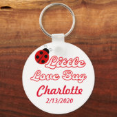 Personalisierte kleine Liebe Bug Ladybug Schlüsselanhänger (Vorderseite)