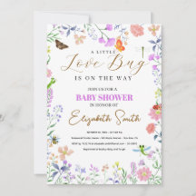 Personalisierte Kleine Liebeskäfer-Baby-Party