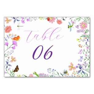 Personalisierte Kleine Liebeskäfer-Baby-Party Tischnummer