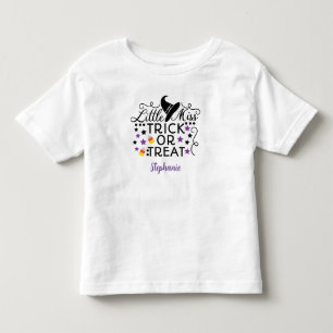 Personalisierte kleine Miss Trick oder Behandlung Kleinkind T-shirt