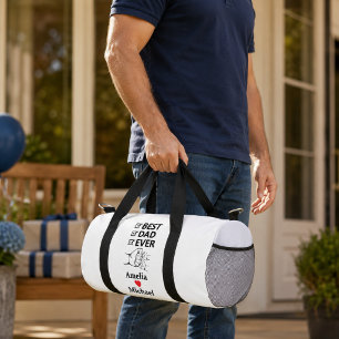 Personalisierte kleine Reisetasche 'Bester Vater ü Duffle Bag