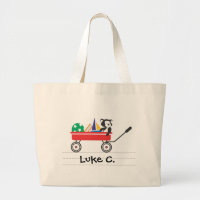 Personalisierte kleine rote Lastwagen-Tasche