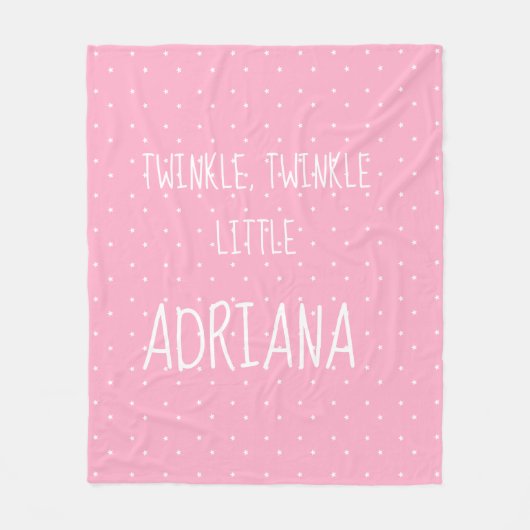 Personalisierte kleine Stern-Fleece-Decke Fleecedecke (Vorderseite)