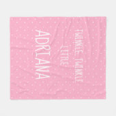 Personalisierte kleine Stern-Fleece-Decke Fleecedecke (Vorderseite (Horizontal))