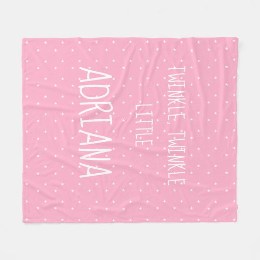 Personalisierte kleine Stern-Fleece-Decke Fleecedecke (Vorderseite (Horizontal))