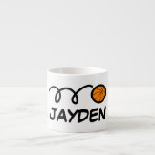 Personalisierte kleine Tasse mit niedlichem Basket (Vorderseite)