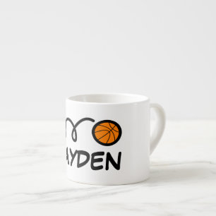 Personalisierte kleine Tasse mit niedlichem Basket