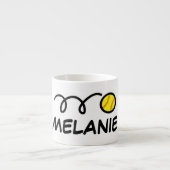 Personalisierte kleine Tasse mit niedlichem Softba (Vorderseite)