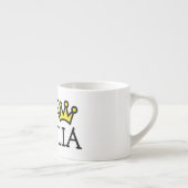 Personalisierte kleine Tasse mit Prinzessin (Rechts)
